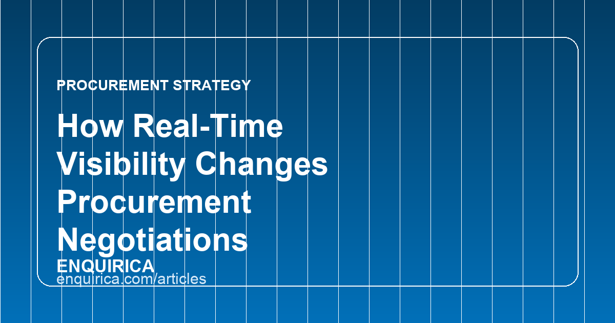Illustration representing live RFQ visibility across a procurement negotiation